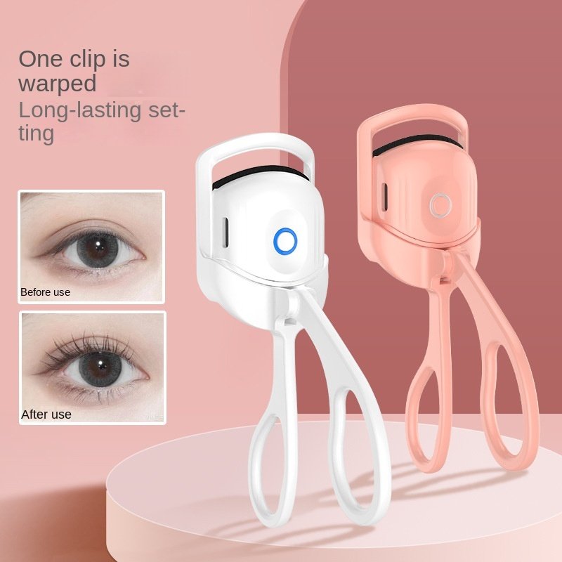 Portable Electric Heated Eyelash Curler – Rechargeable Thermal Lash Comb for Long-Lasting Curls, Handheld Heated Makeup Tool