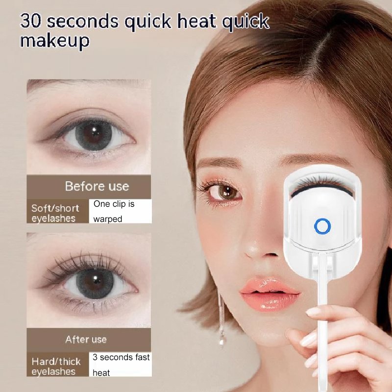 Portable Electric Heated Eyelash Curler – Rechargeable Thermal Lash Comb for Long-Lasting Curls, Handheld Heated Makeup Tool - Image 6
