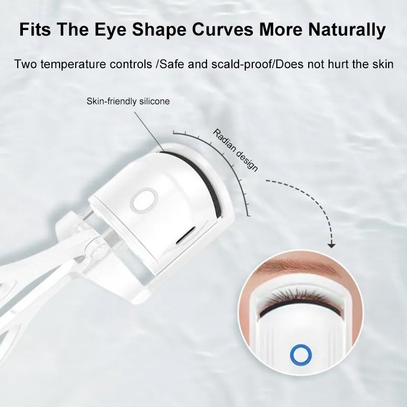 Portable Electric Heated Eyelash Curler – Rechargeable Thermal Lash Comb for Long-Lasting Curls, Handheld Heated Makeup Tool - Image 3